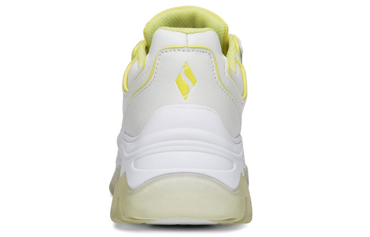 (W) Skechers AMP'D Sport Shoes White/Yellow 圖 4