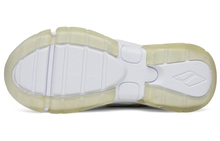(W) Skechers AMP'D Sport Shoes White/Yellow 圖 5