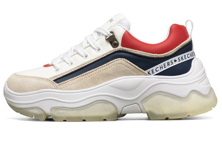 (W) Skechers Amp'D Low 'White Blue Red'