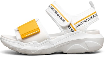 (Women) Skechers Anti-slip Fashion Sandals White/Yellow 88888346-WYL (Women) Skechers Anti-slip Fashion Sandals White/Yellow 88888346-WYL