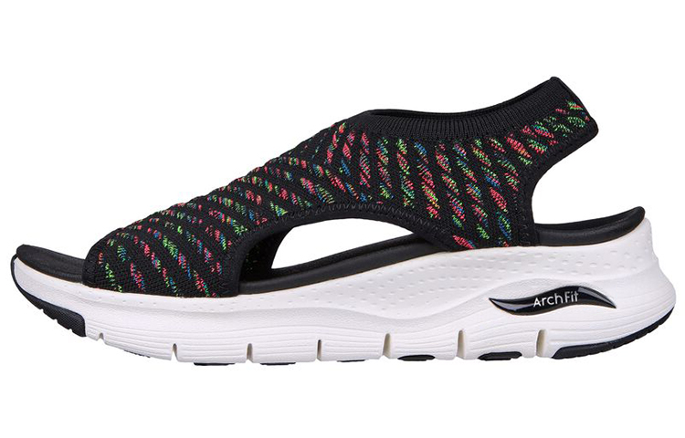 (W) Skechers Arch Fit-Catchy Wave 'Black Rainbow'