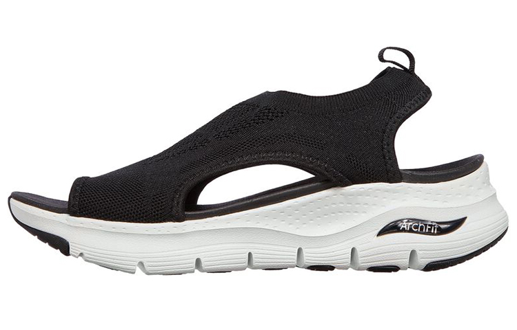 (Women) Skechers Arch Fit-City Catch 'Black White' 119236-BLK