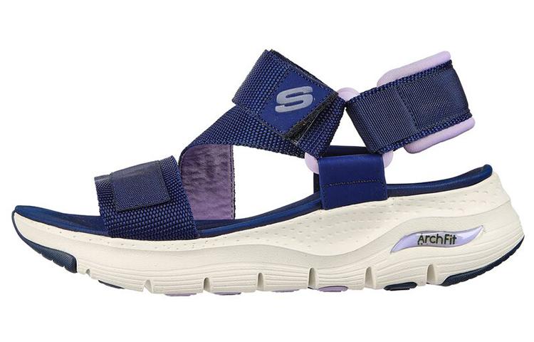 (Women) Skechers Arch Fit-Pop Retro 'Blue Purple' 119246-NVPR