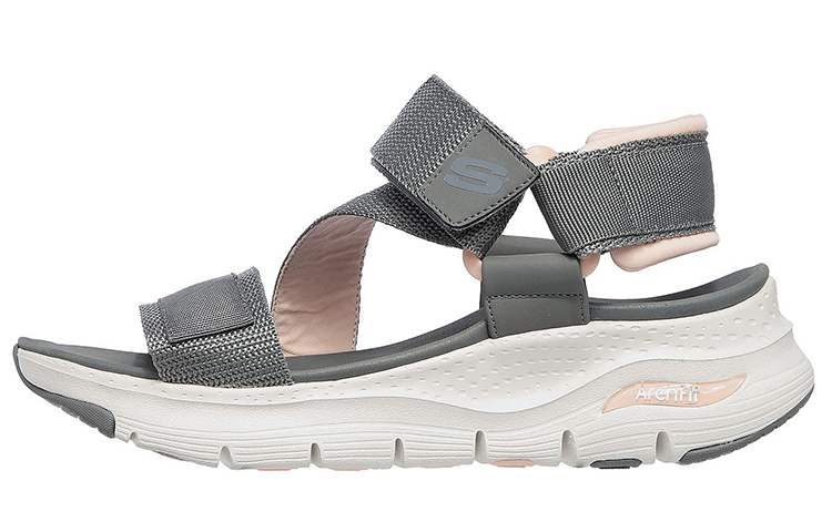 (Women) Skechers Arch Fit-Pop Retro 'Grey Pink' 119246-GYPK