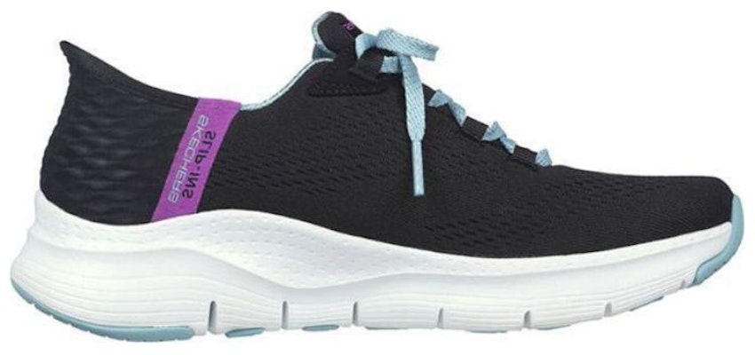 (W) 스케쳐스 아치핏 프레시 플레어 (블랙/퍼플) 149568-BKMT Order (W) 스케쳐스 아치핏 프레시 플레어 (블랙/퍼플) 149568-BKMT