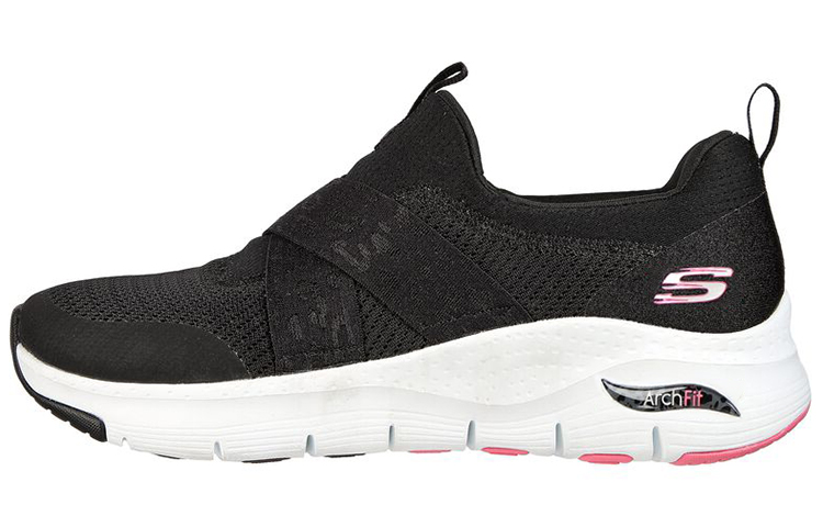 (Women) Skechers Arch Fit - Modern Rhythm 'Black Hot Pink' 149717-BKHP