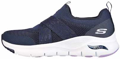 (Women) Skechers Arch Fit - Modern Rhythm 'Navy Comfort Breathable Running' 149717-NVLV (Women) Skechers Arch Fit - Modern Rhythm 'Navy Comfort Breathable Running' 149717-NVLV