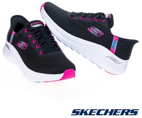 (Women) Skechers Arch Fit 2.0 Casual Shoes Pink Black 150066WBKHP Lookbook (Women) Skechers Arch Fit 2.0 Casual Shoes Pink Black 150066WBKHP