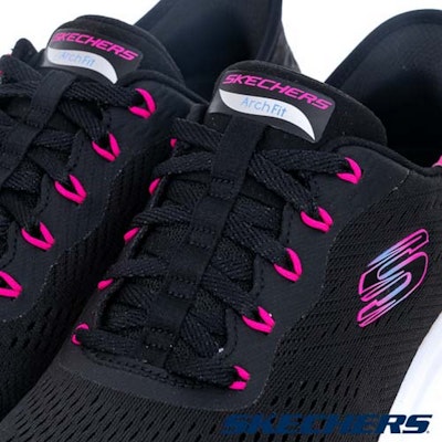 (Women) Skechers Arch Fit 2.0 Casual Shoes Pink Black 150066WBKHP Purchase (Women) Skechers Arch Fit 2.0 Casual Shoes Pink Black 150066WBKHP