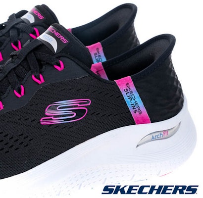 (Women) Skechers Arch Fit 2.0 Casual Shoes Pink Black 150066WBKHP Details for (Women) Skechers Arch Fit 2.0 Casual Shoes Pink Black 150066WBKHP