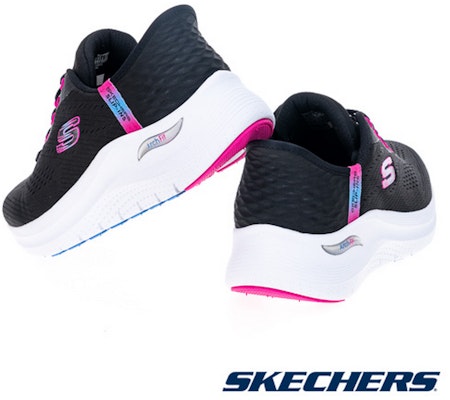 (Women) Skechers Arch Fit 2.0 Casual Shoes Pink Black 150066WBKHP Sizing (Women) Skechers Arch Fit 2.0 Casual Shoes Pink Black 150066WBKHP