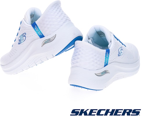 (Women) SKECHERS Arch Fit 2.0 Wide Casual Shoes White 150066WWBL Cheap (Women) SKECHERS Arch Fit 2.0 Wide Casual Shoes White 150066WWBL