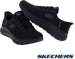 (W) SKECHERS Arch Fit 2.0 Kasut Sukan Hitam Wide Fit 150066WBBK Lookbook (W) SKECHERS Arch Fit 2.0 Kasut Sukan Hitam Wide Fit 150066WBBK