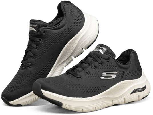 (Women) Skechers Arch Fit Sneakers Black/White 149057-BKW Lookbook (Women) Skechers Arch Fit Sneakers Black/White 149057-BKW