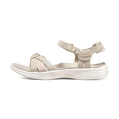 (W) Skechers Arch Fit 'Breathable Durable Sport Sandal Grey-Tan'