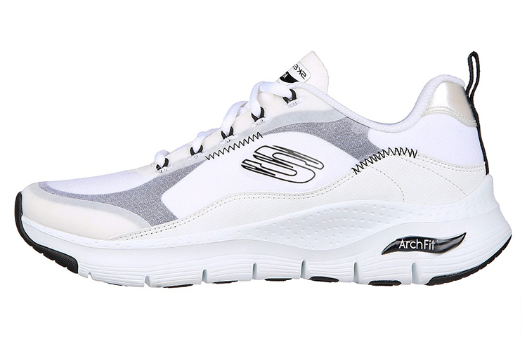 (W) Skechers Arch Fit 'Cool Oasis Black White'