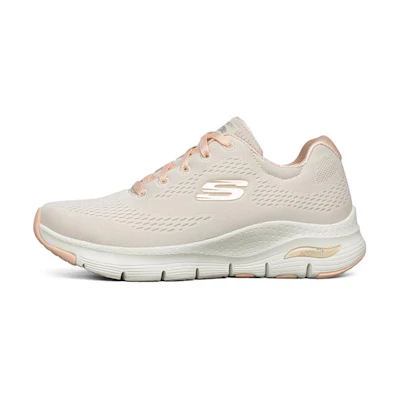 (W) Skechers Arch Fit Running Shoes Creamy