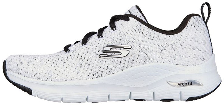 women-skechers-arch-fit-glee-for-all-white-black-149713-wbk
