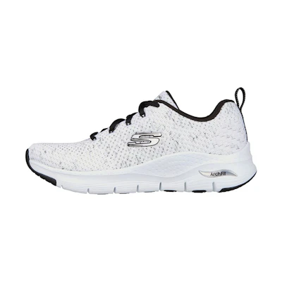 (W) Skechers Arch Fit 'Glee For All - White Black'