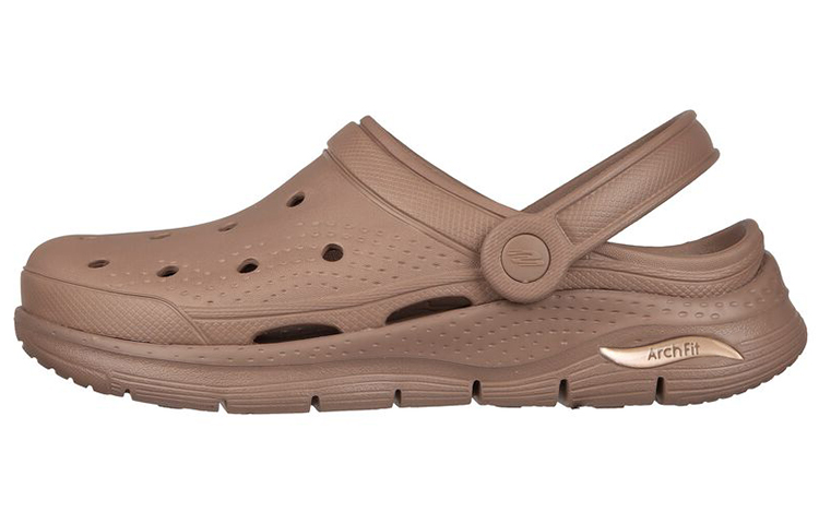 (Women) Skechers Arch Fit 'It's A Fit' Casual Fashion Slide 'Brown' 111385-TAN