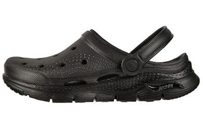 (Women) Skechers Arch Fit 'It's A Fit Bubble Shoe Outdoor Sports Sandal' Black