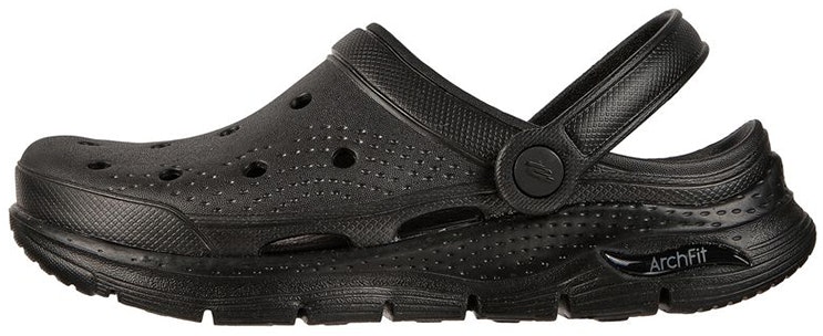 women-skechers-arch-fit-it-s-a-fit-bubble-shoe-outdoor-sports-sandal-black-111385-bbk