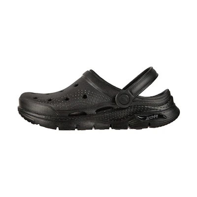 (W) Skechers Arch Fit 'It's A Fit Bubble Shoe Outdoor Sports Sandal' Black