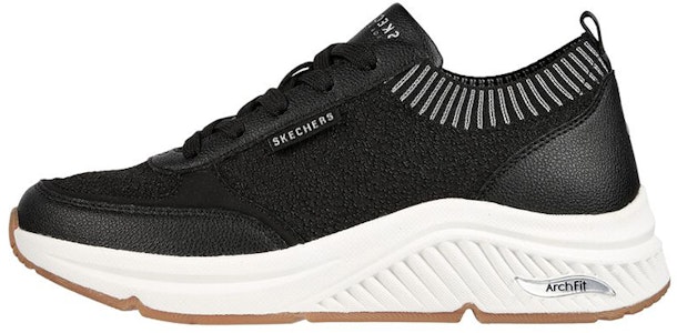 (W) Skechers Arch Fit: S-Miles 'Caminar en Negro Blanco' 155565-BLK Buy (W) Skechers Arch Fit: S-Miles 'Caminar en Negro Blanco' 155565-BLK