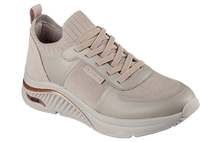 Lookbook (Women) Skechers Arch Fit 'S-Miles Grey Brown' 155569-TPGD