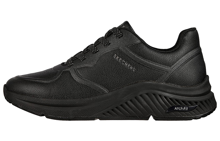 (Women) Skechers Arch Fit: S-Miles Mile Makers 'Black Casual Low-Top' 155570-BBK