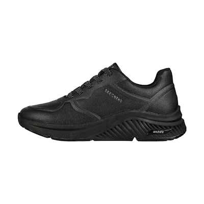 (W) Skechers Arch Fit: S-Miles Mile Makers 'Black Casual Low-Top'