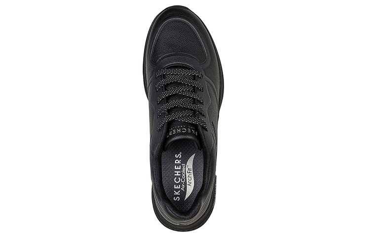 Shop (Women) Skechers Arch Fit: S-Miles Mile Makers 'Black Casual Low-Top' 155570-BBK