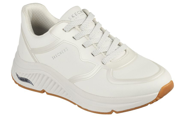 Lookbook (W) Skechers Arch Fit : S-Miles Mile Makers ''Blanc'' 155570-WHT