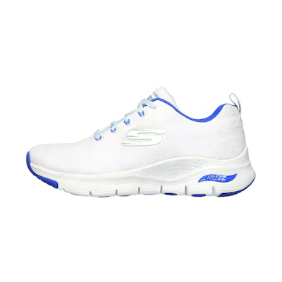 (W) Skechers Arch Fit 'White Blue'