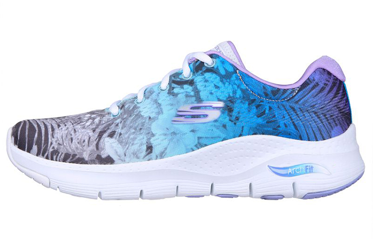 (W) Skechers Arch Fit 'White Blue Black'