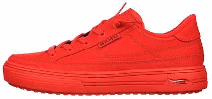 (Women) Skechers Arch Fit Arcade 'Red Comfort Low-Top Casual' 177191-RED (Women) Skechers Arch Fit Arcade 'Red Comfort Low-Top Casual' 177191-RED