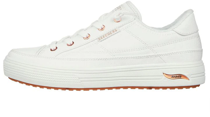(Women) Skechers Arch Fit Arcade Meet Ya There 'White' 177190-WHT Buy (Women) Skechers Arch Fit Arcade Meet Ya There 'White' 177190-WHT