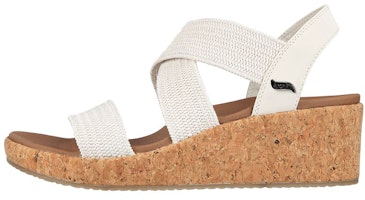 (Women) Skechers Arch Fit Beverlee-Love Stays 'White Brown' 119260-WHT (Women) Skechers Arch Fit Beverlee-Love Stays 'White Brown' 119260-WHT