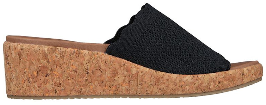 (W) Skechers Arch Fit Beverlee 'Selipar Wedges Hitam' 119329-BLK Order (W) Skechers Arch Fit Beverlee 'Selipar Wedges Hitam' 119329-BLK