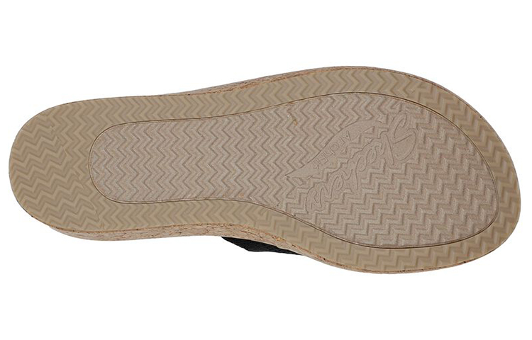 Purchase (Women) Skechers Arch Fit Beverlee 'Black Wedge Slide' 119329-BLK