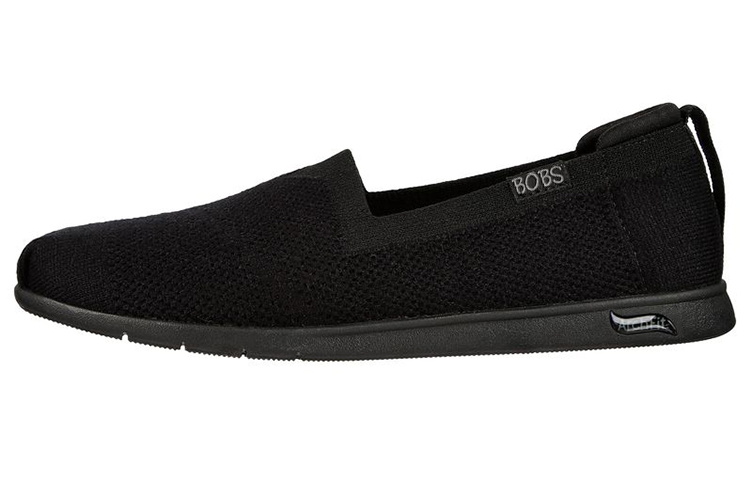 (Women) Skechers Arch Fit Bobs Plush 'Casual Comfort Black Slip-On' 114109-BBK