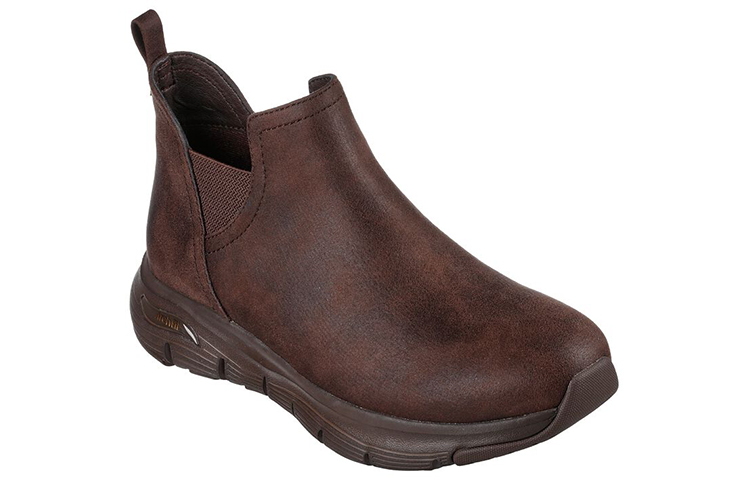 (W) Skechers Arch Fit Boot 'Smooth High-Top Brown Chelsea' 圖 3