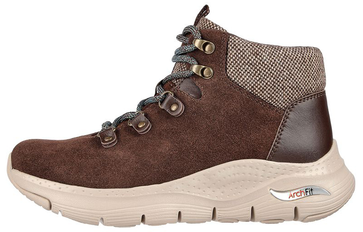 (W) Skechers Arch Fit Bootie 'Chocolate'