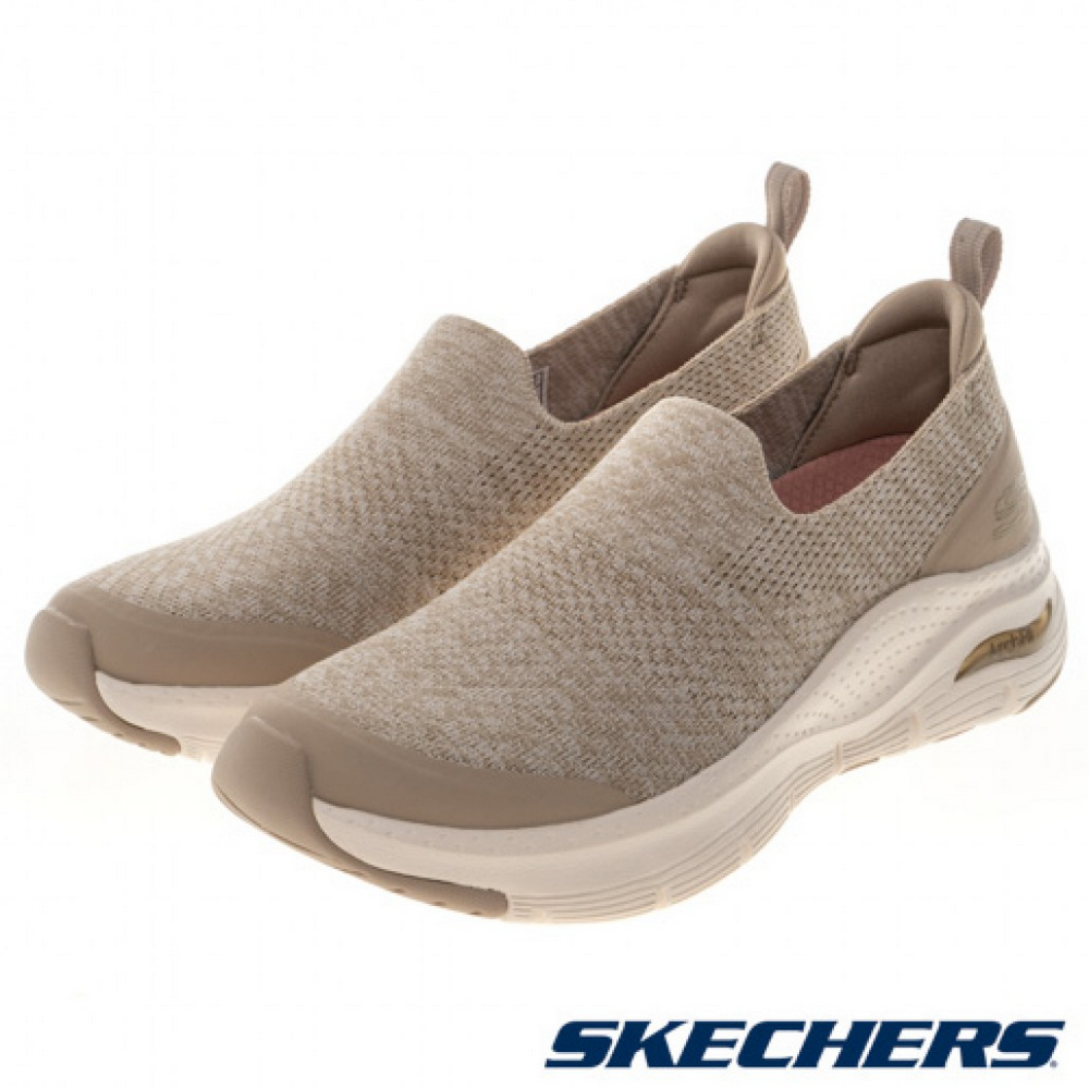 (W) SKECHERS ARCH FIT Casual Shoes Beige