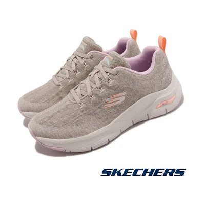 (W) SKECHERS Arch Fit Casual Shoes Grey Gray