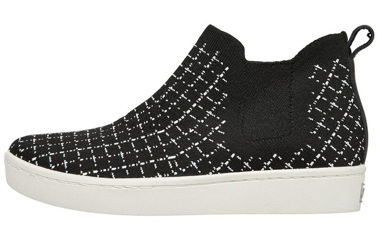 (W) Skechers Arch Fit Cup Black White 'Retro Sport'