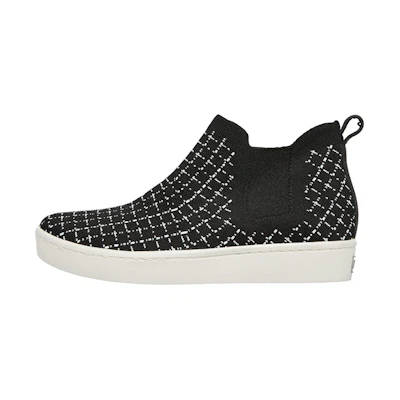(W) Skechers Arch Fit Cup Black White 'Retro Sport'