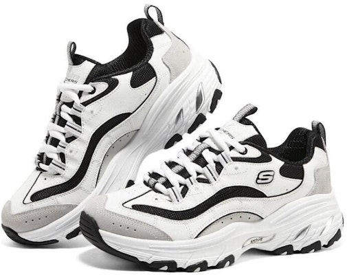 (Women) Skechers Arch Fit D'Lites 149805-WBK Shop (Women) Skechers Arch Fit D'Lites 149805-WBK