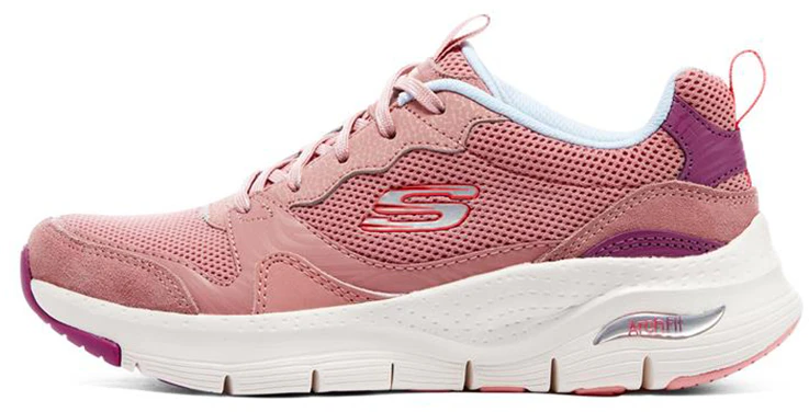 women-skechers-arch-fit-d-lux-anti-slip-wear-resistant-pink-purple-149723-mvmt