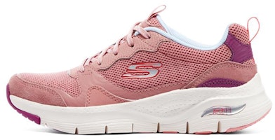 (Women) Skechers Arch Fit D'Lux 'Anti-Slip Wear-Resistant Pink Purple' 149723-MVMT (Women) Skechers Arch Fit D'Lux 'Anti-Slip Wear-Resistant Pink Purple' 149723-MVMT